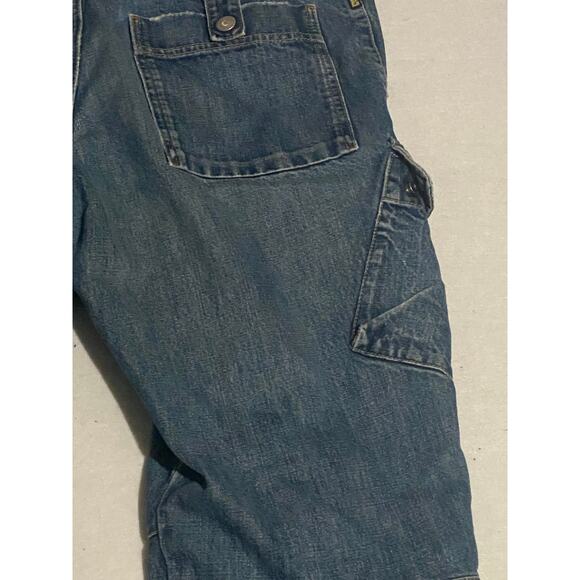 Armani Jeans Y2K Baggy Cargo Denim Made in Romania - Picture 4 of 11